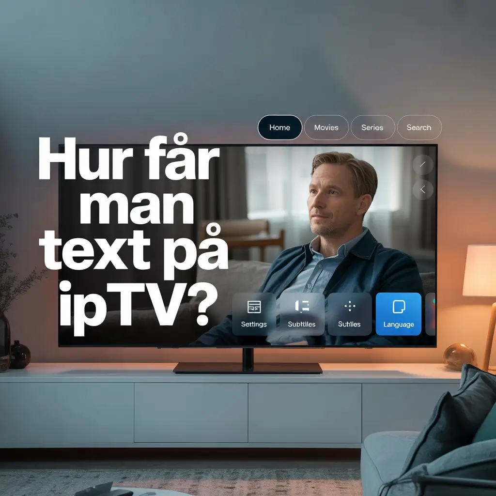 hur får man text på iptv