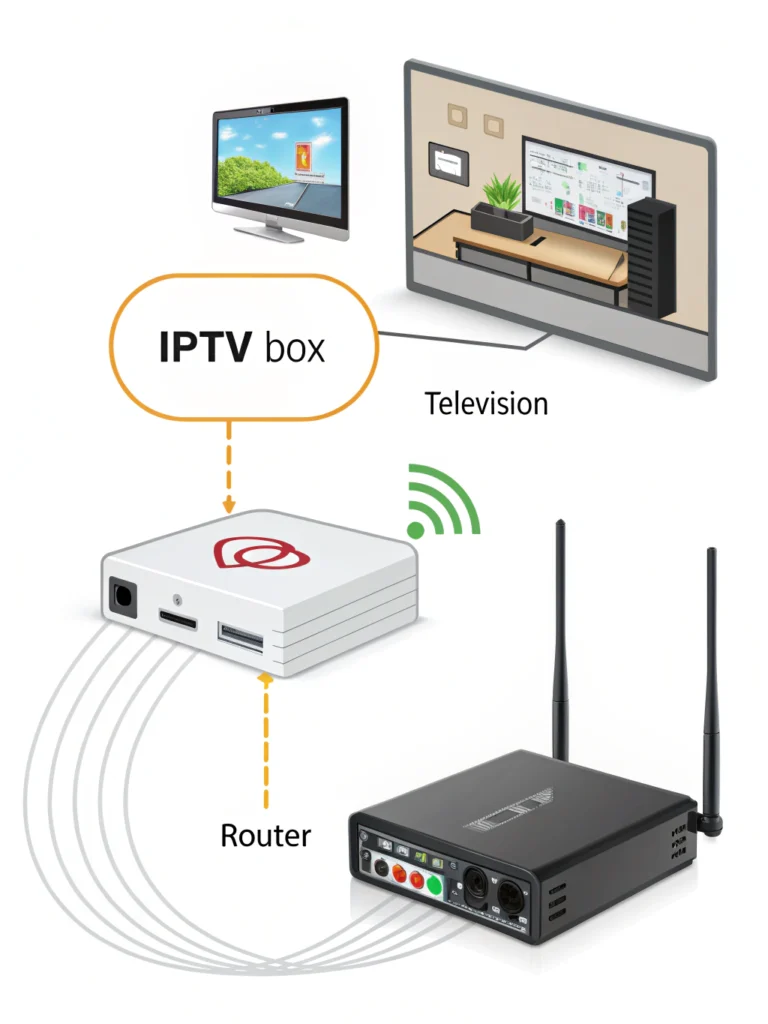 how does iptv box work