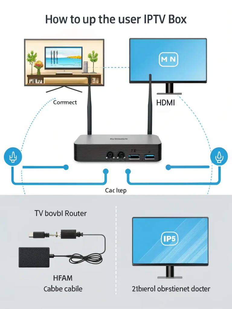 how to set up iptv box