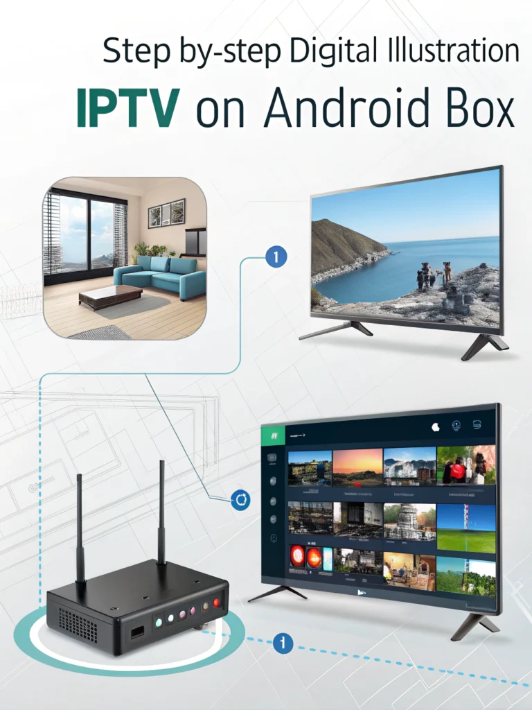 how to setup iptv on android box