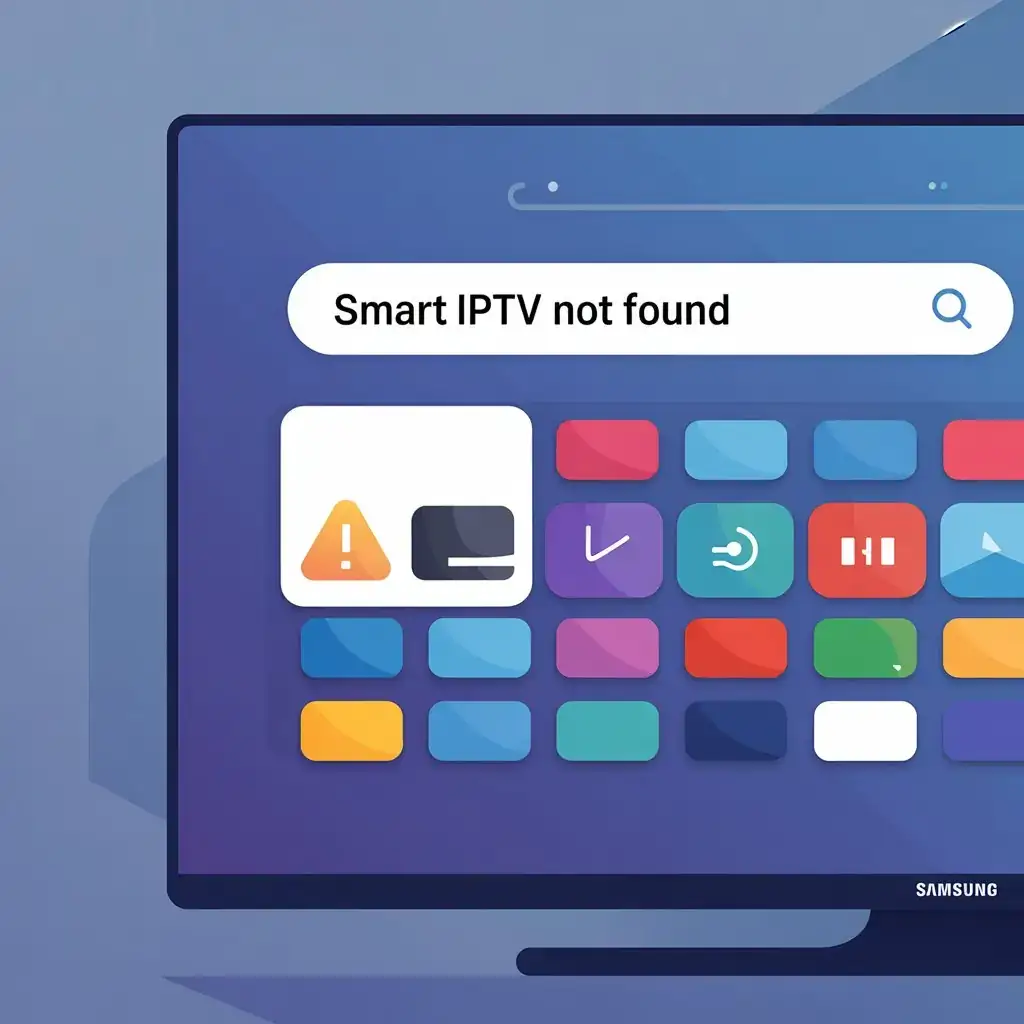 can't find smart iptv samsung